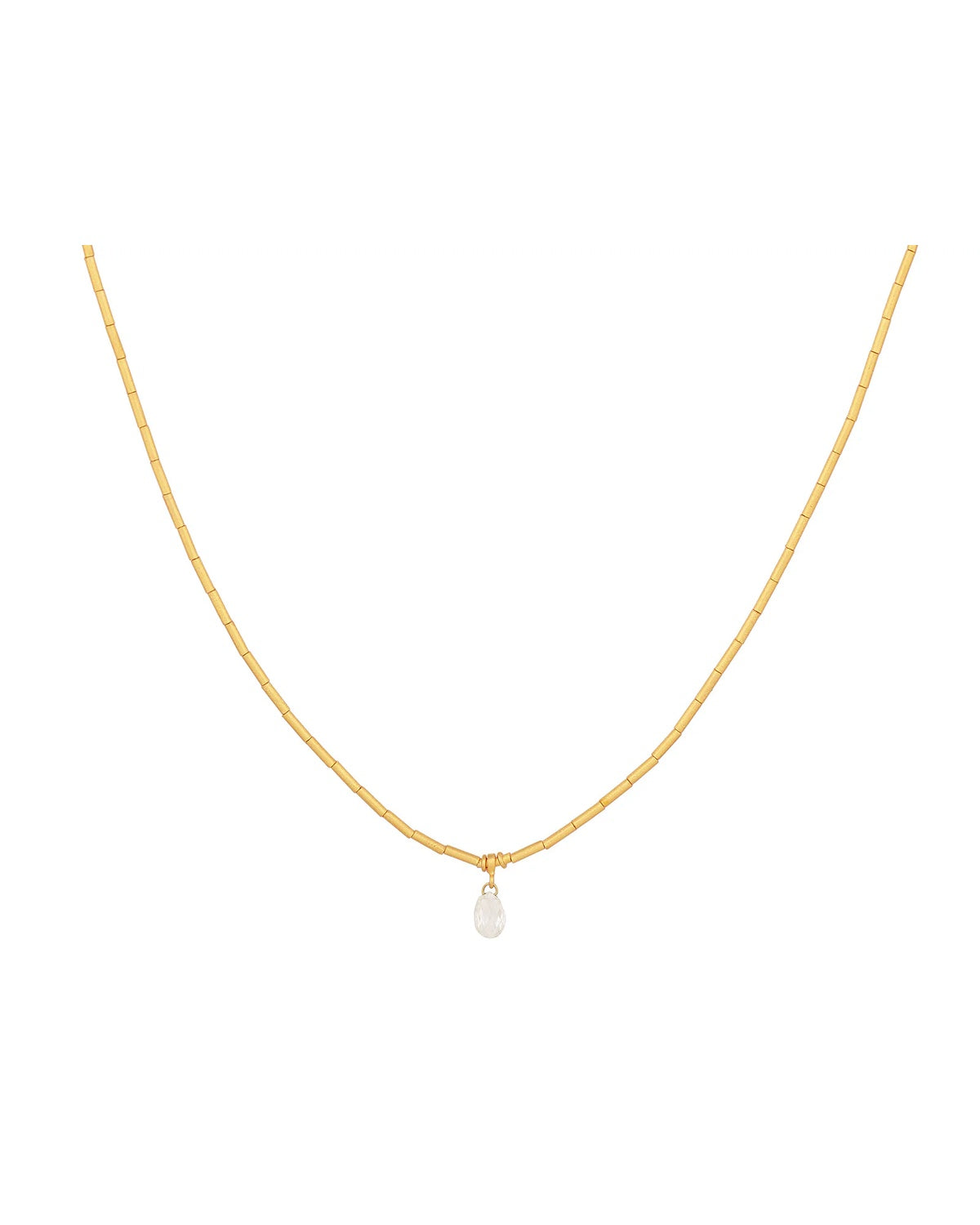 Dew One-of-a-Kind 24K Gold Diamond Pendant Necklace