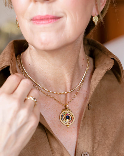18K Triple Orbit Pendant