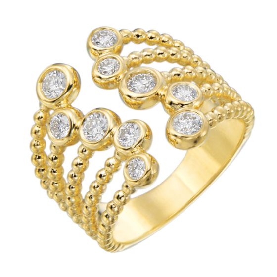 Gumuchian Nutmeg 18k Gold Beaded Cuff Ring – Blakemans Jewelry