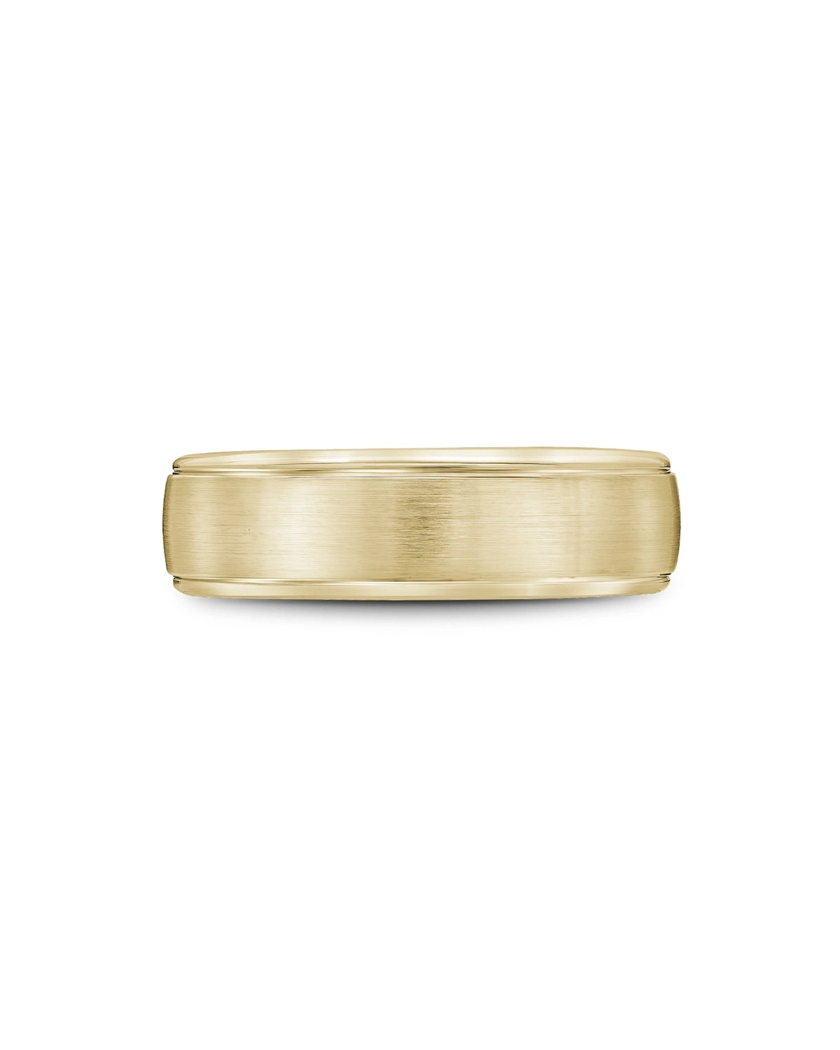 6.5mm Ridged Band, Satin & Highpolish Finish