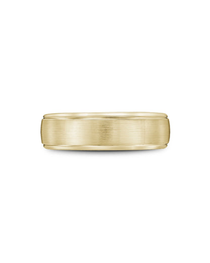 6.5mm Ridged Band, Satin & Highpolish Finish