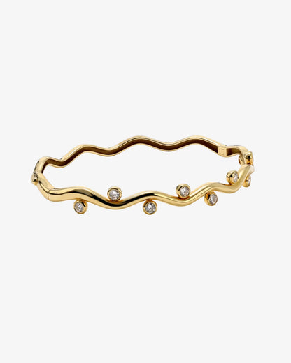 Diamond Riva Wavy Bangle