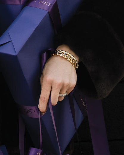 Diamond Riva Wavy Bangle