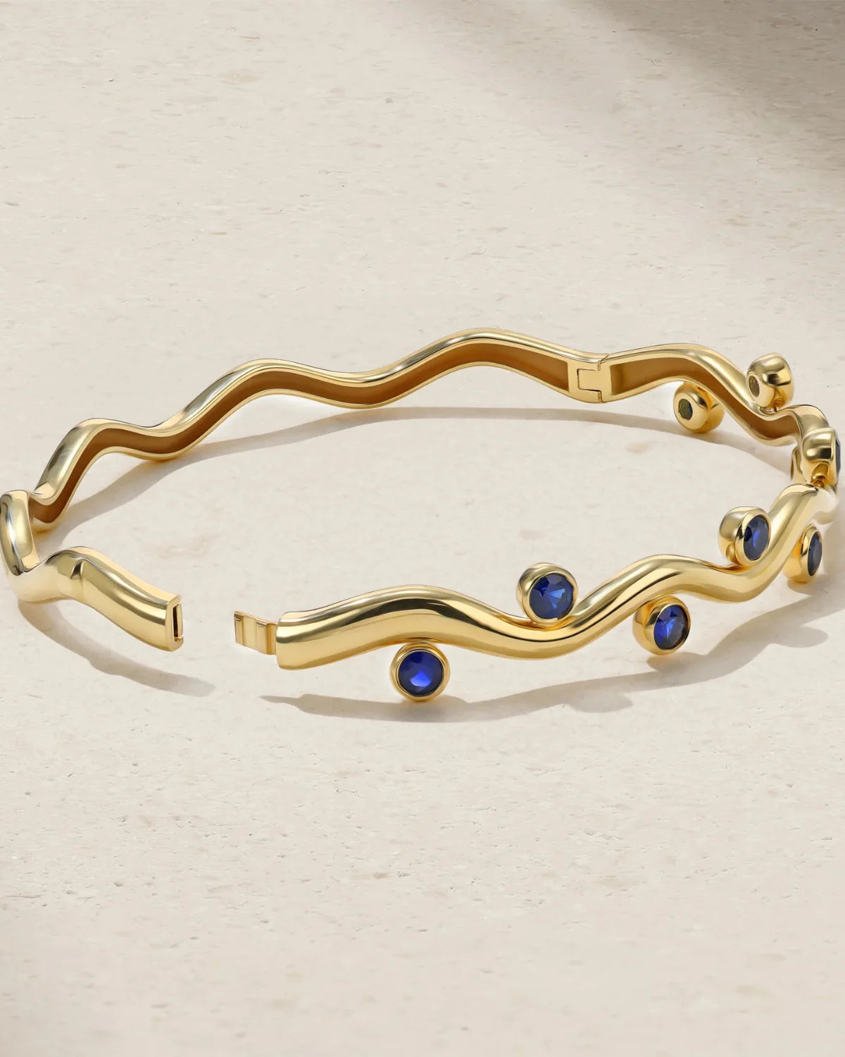 Sapphire Riva Wavy Bangle