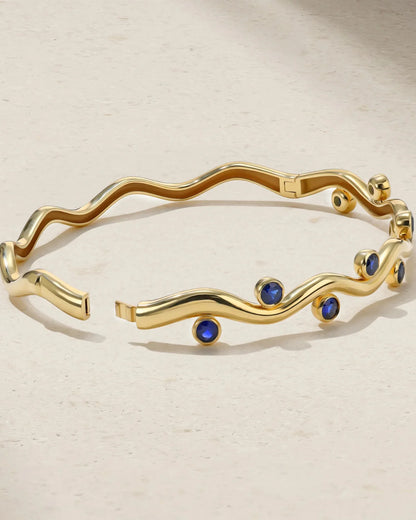 Sapphire Riva Wavy Bangle