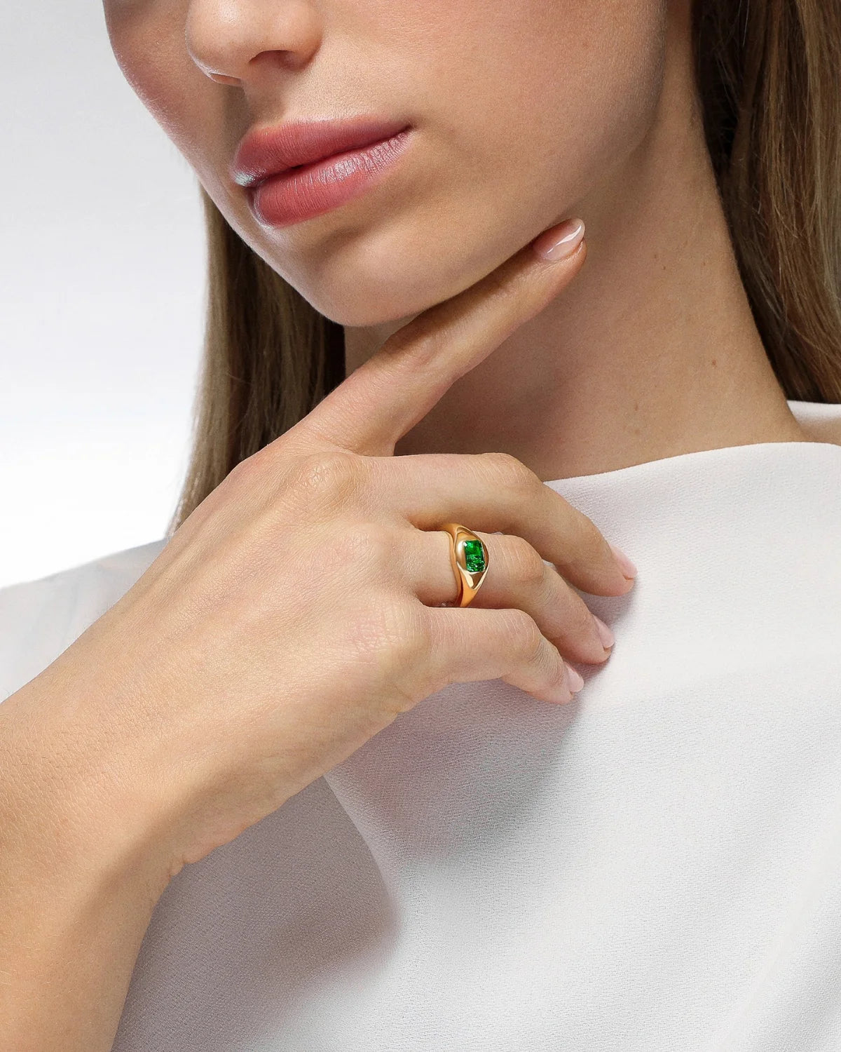Emerald Signet Ring