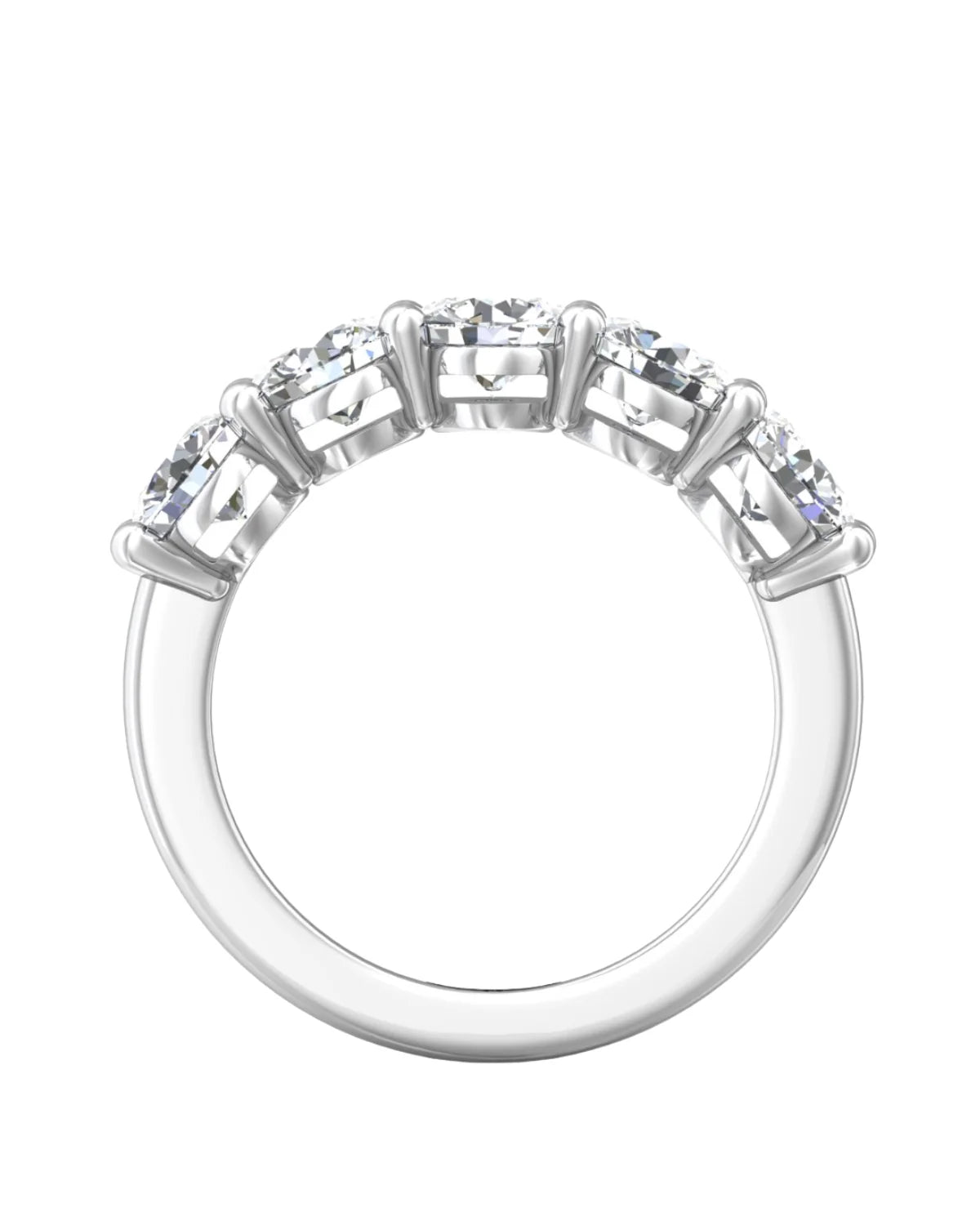 Round Diamond Five-Stone Band, 2.52 ctw