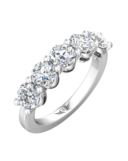 Round Diamond Five-Stone Band, 2.52 ctw