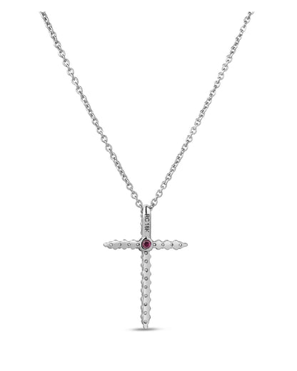 Diamond Cross Pendant Necklace