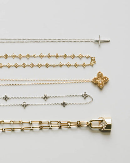 Diamond Cross Pendant Necklace
