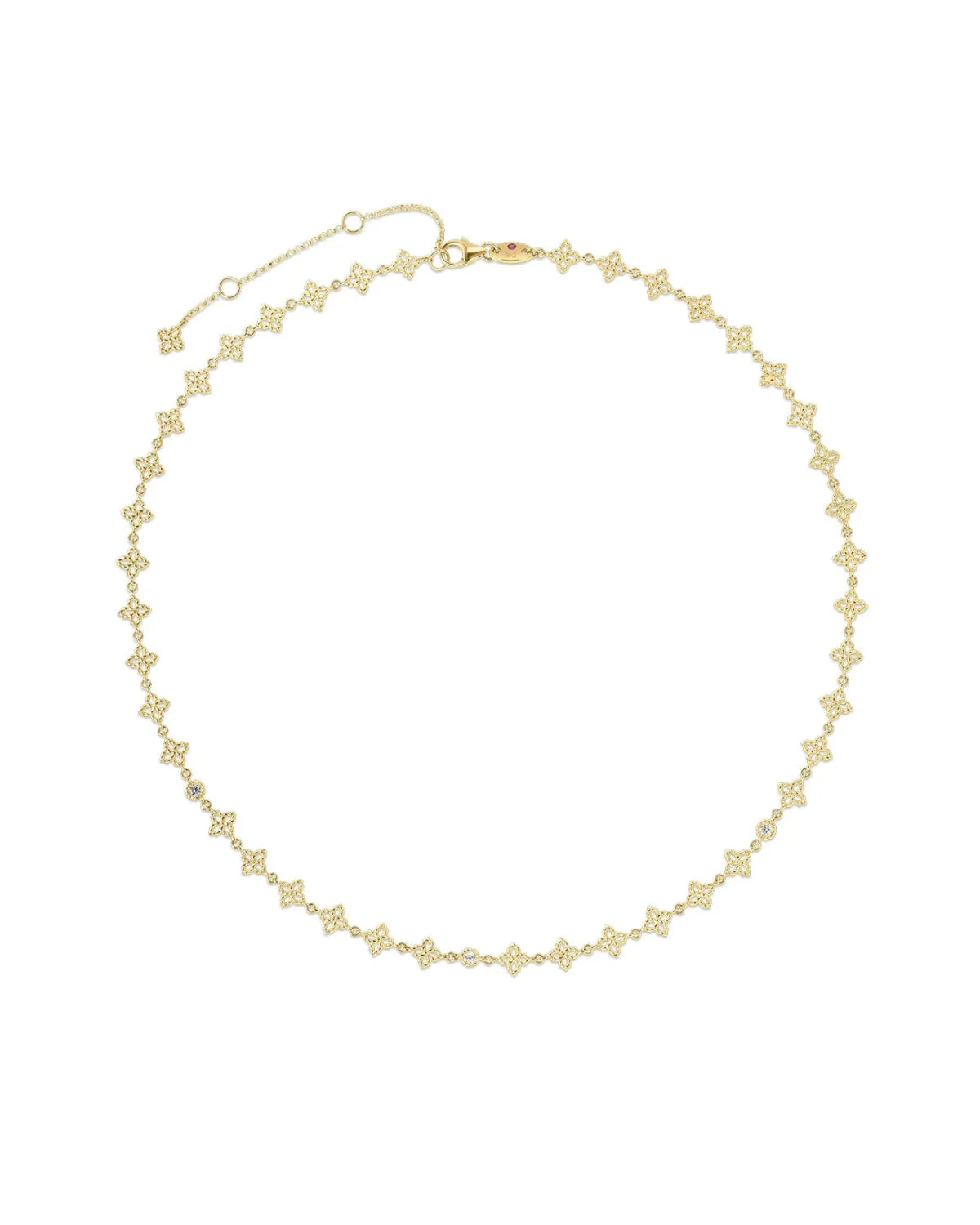 Princess Flower Chain Necklace, 17"