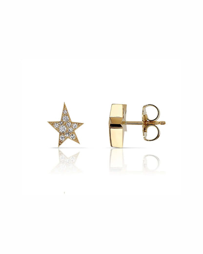 Kinsley Mini Cobblestone Star Stud Earrings