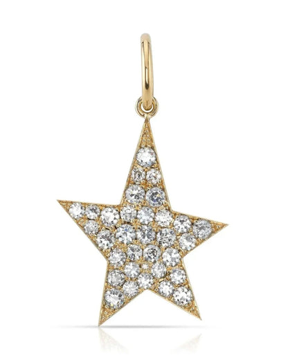 Kinsley Large Cobblestone Star Diamond Pendant