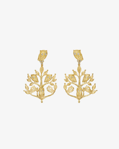 Owlwood Tree Earrings