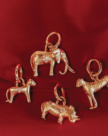 Small Kifaru Rhino Pendant