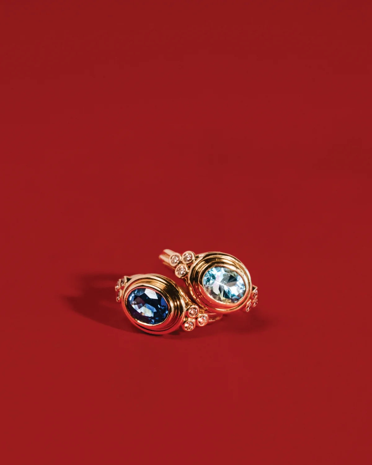 Aquamarine Classic Temple Ring