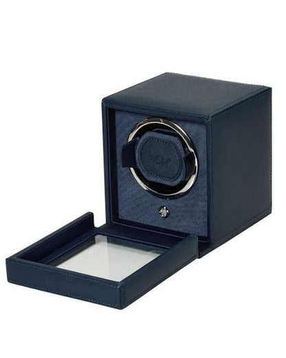 Single Watch Winder in Navy