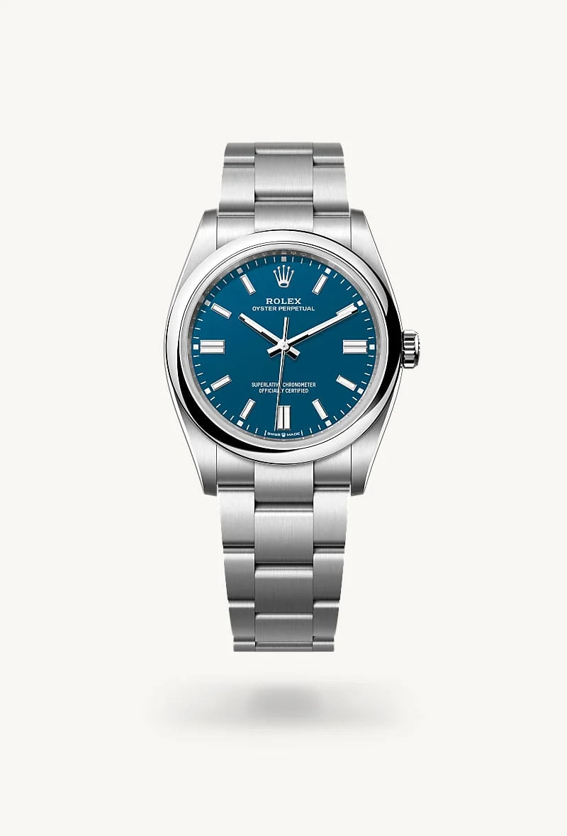 Rolex Oyster Perpetual in Oystersteel, M126000-0015 - Blakemans Jewelry