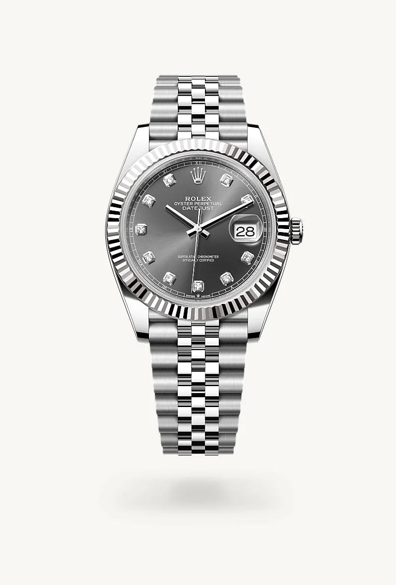 Rolex Datejust 41 White Rolesor - combination of Oystersteel and white gold, M126334-0006
