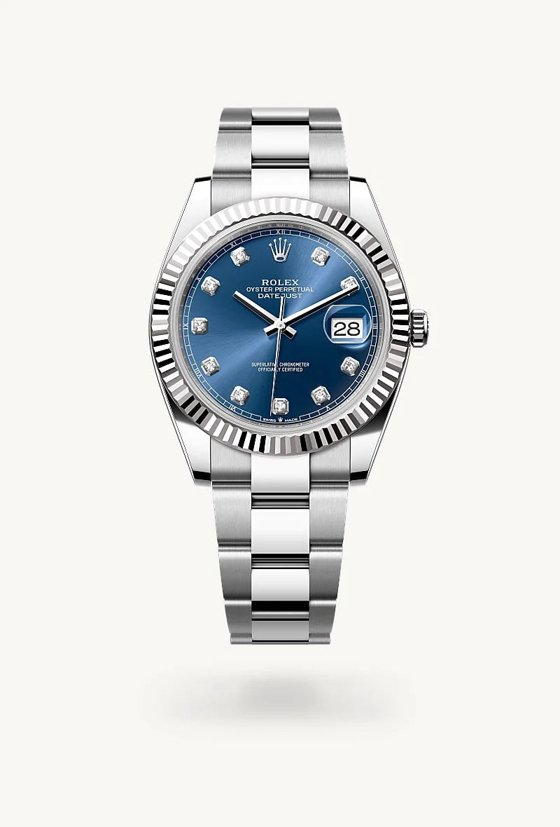 Rolex Datejust in White Rolesor - combination of Oystersteel and white gold, M126334-0015 - Blakemans Jewelry