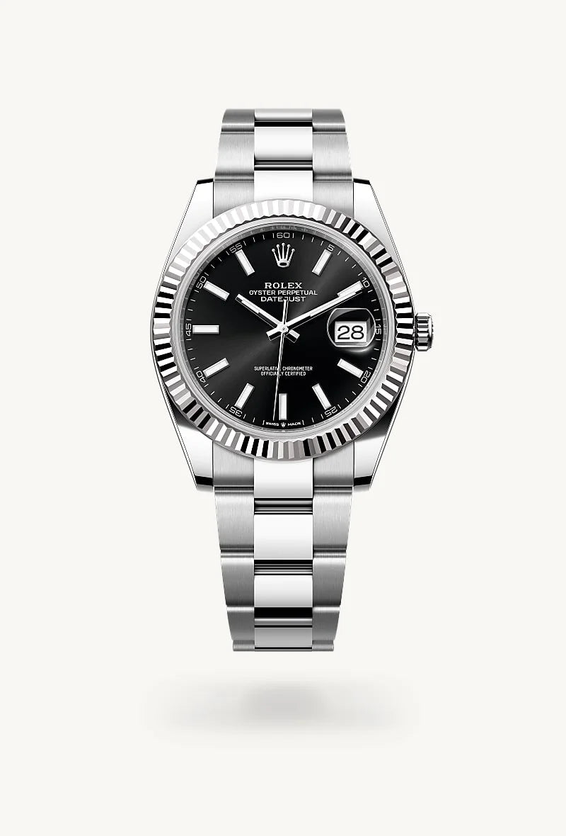 Rolex Datejust in White Rolesor - combination of Oystersteel and white gold, M126334-0017 - Blakemans Jewelry