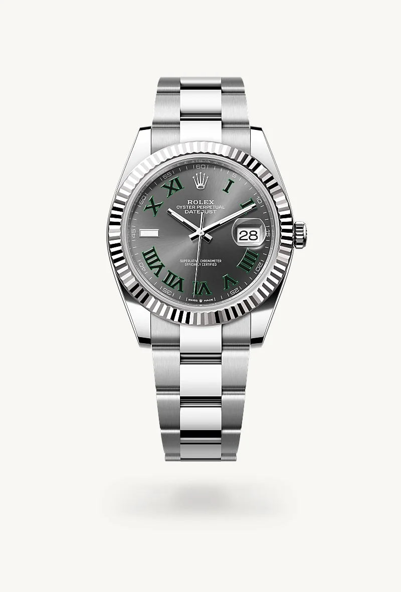 Rolex Datejust in White Rolesor - combination of Oystersteel and white gold, M126334-0021 - Blakemans Jewelry