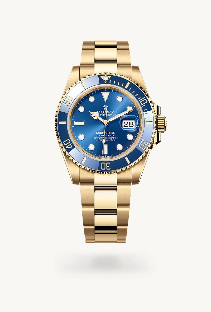 Rolex Submariner in 18 kt yellow gold, M126618LB-0002 - Blakemans Jewelry