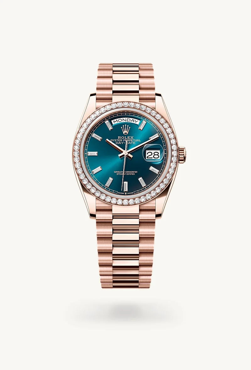 Rolex Day-Date in 18 kt Everose gold, M128345RBR-0083 - Blakemans Jewelry