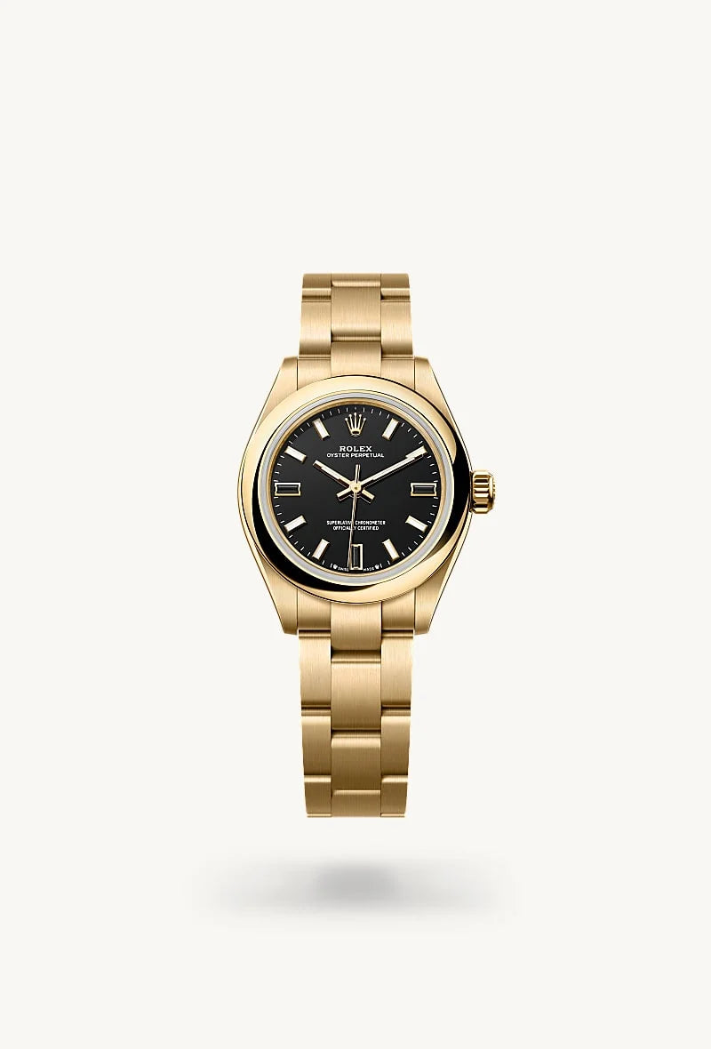 Rolex Oyster Perpetual in 18 kt yellow gold, M276208-0001 - Blakemans Jewelry