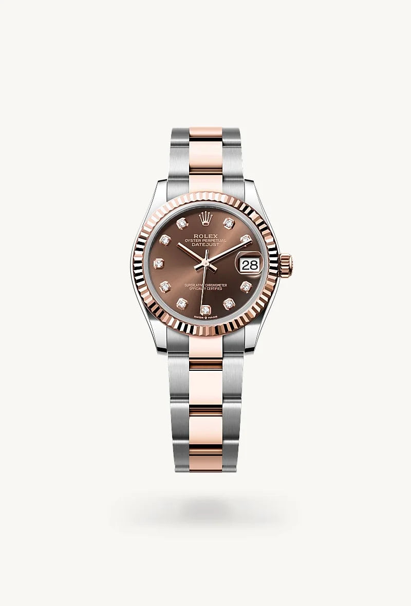 Rolex Datejust in Everose Rolesor - combination of Oystersteel and Everose gold, M278271-0027 - Blakemans Jewelry