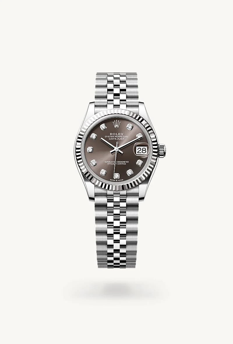 Rolex Datejust in White Rolesor - combination of Oystersteel and white gold, M278274-0008 - Blakemans Jewelry