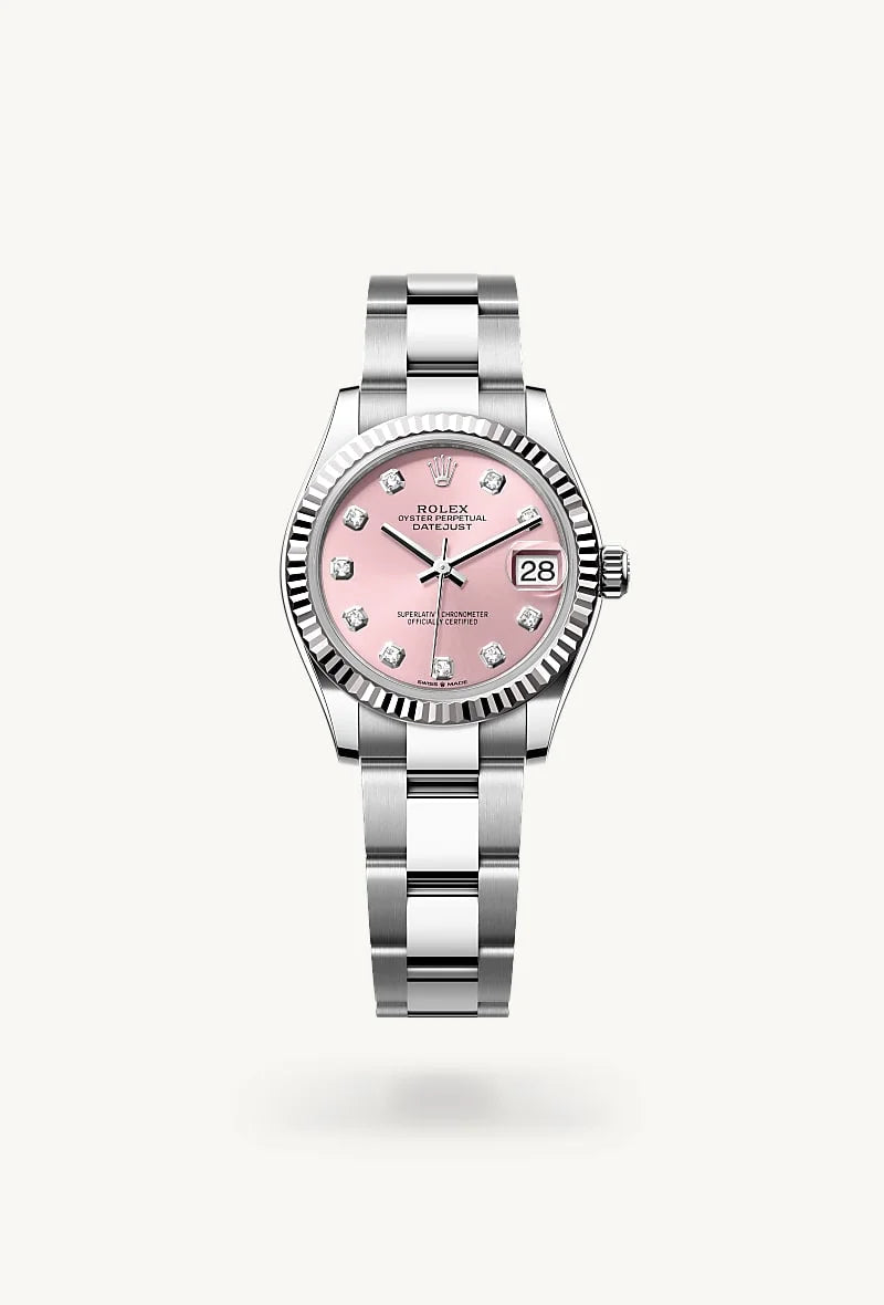 Rolex Datejust in White Rolesor - combination of Oystersteel and white gold, M278274-0031 - Blakemans Jewelry