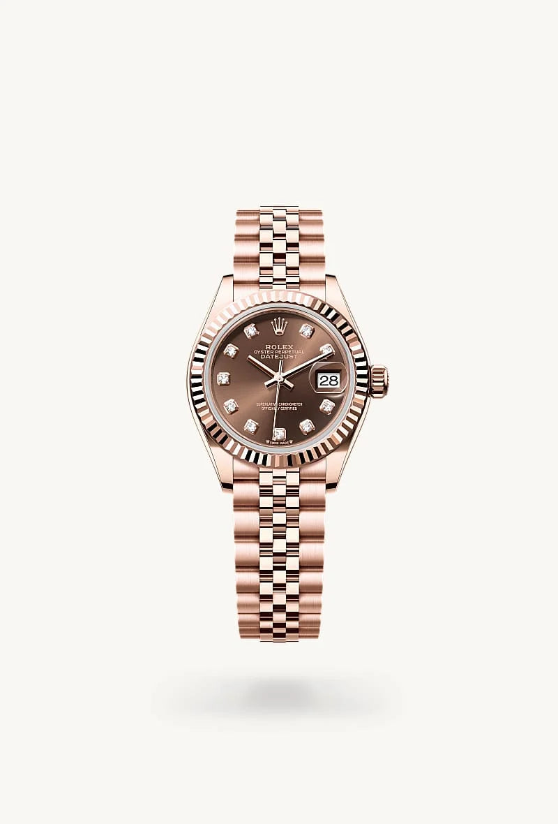 Rolex Lady-Datejust in 18 kt Everose gold, M279175-0010 - Blakemans Jewelry