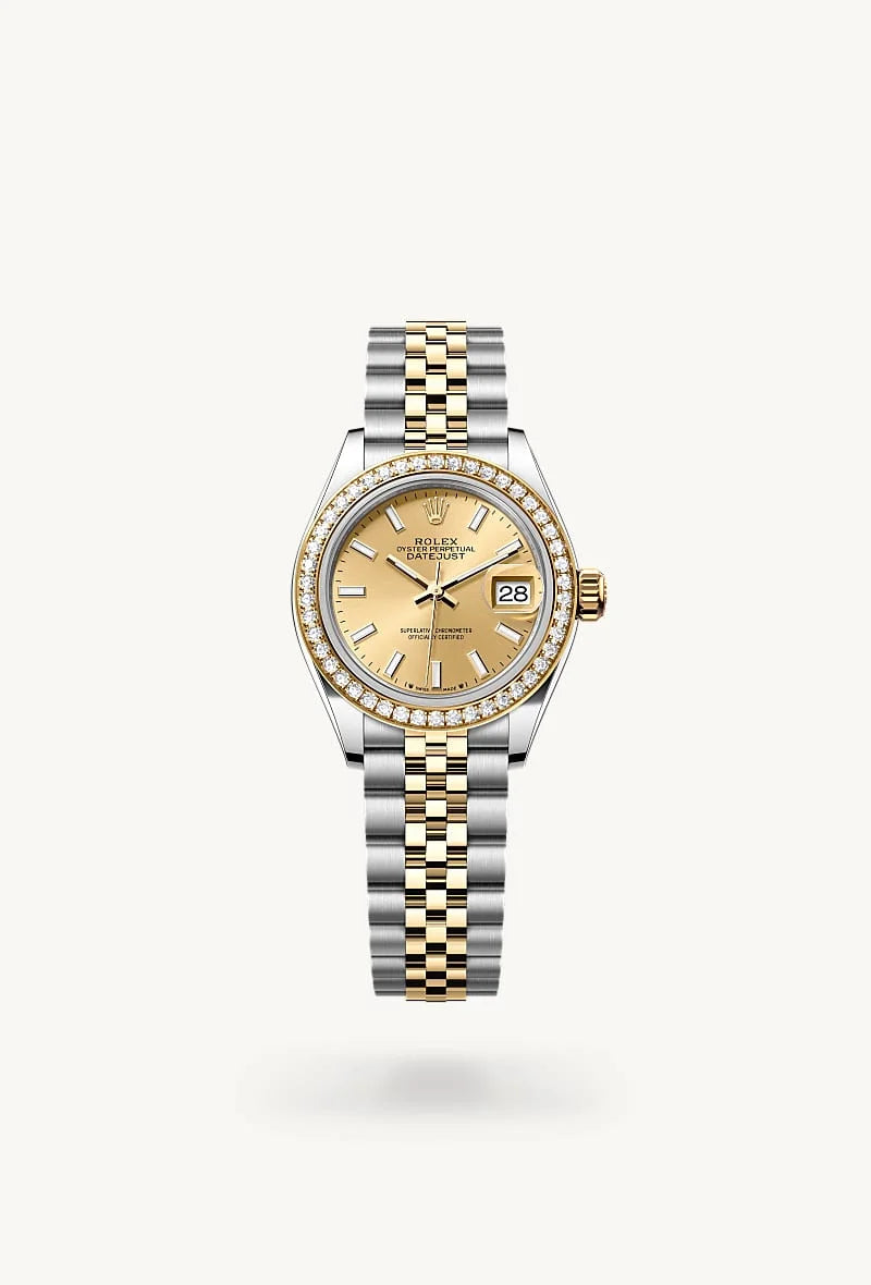 Rolex Lady-Datejust in Yellow Rolesor - combination of Oystersteel and yellow gold, M279383RBR-0001 - Blakemans Jewelry