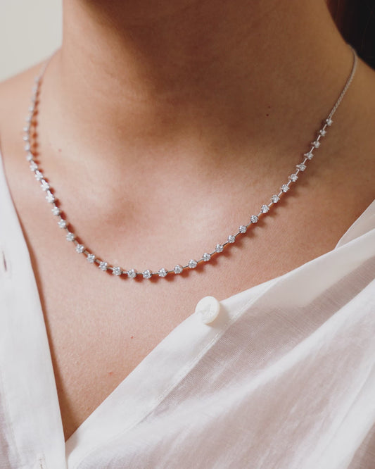 Serena Diamond Station Necklace