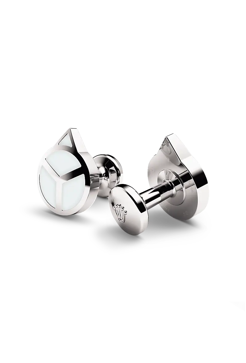 Rolex ‘Hand’ cufflinks White gold and luminescent material A1029